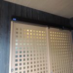 店舗の重い玄関引き戸を自動化FAS07